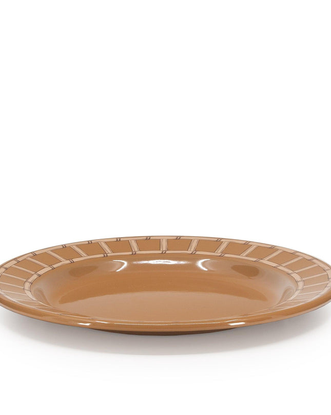 Domino x CCH Wicker Dinner Plates, Set of 4