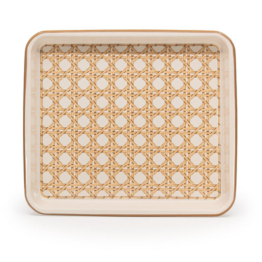 Domino x CCH Wicker Medium Rectangle Tray
