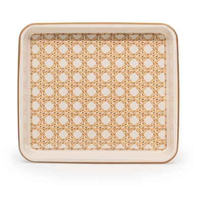 Domino x CCH Wicker Medium Rectangle Tray