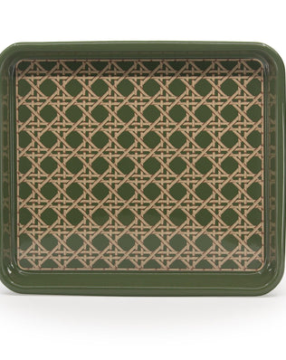 Domino x CCH Wicker Medium Rectangle Tray