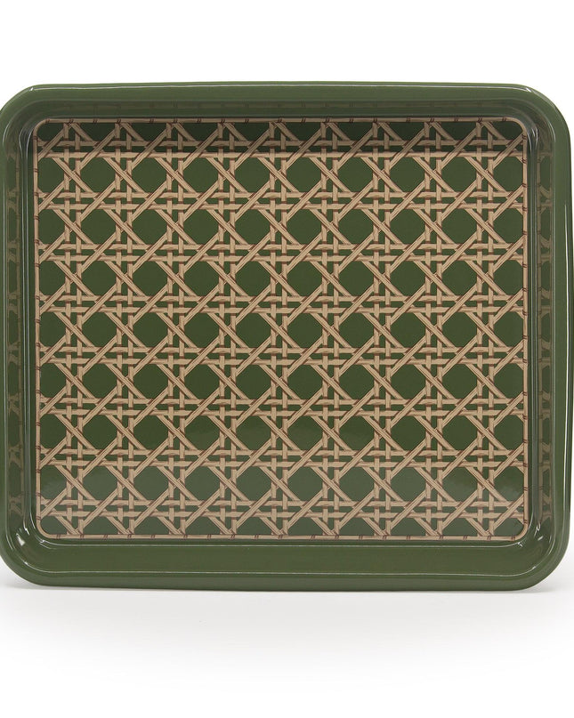 Domino x CCH Wicker Medium Rectangle Tray