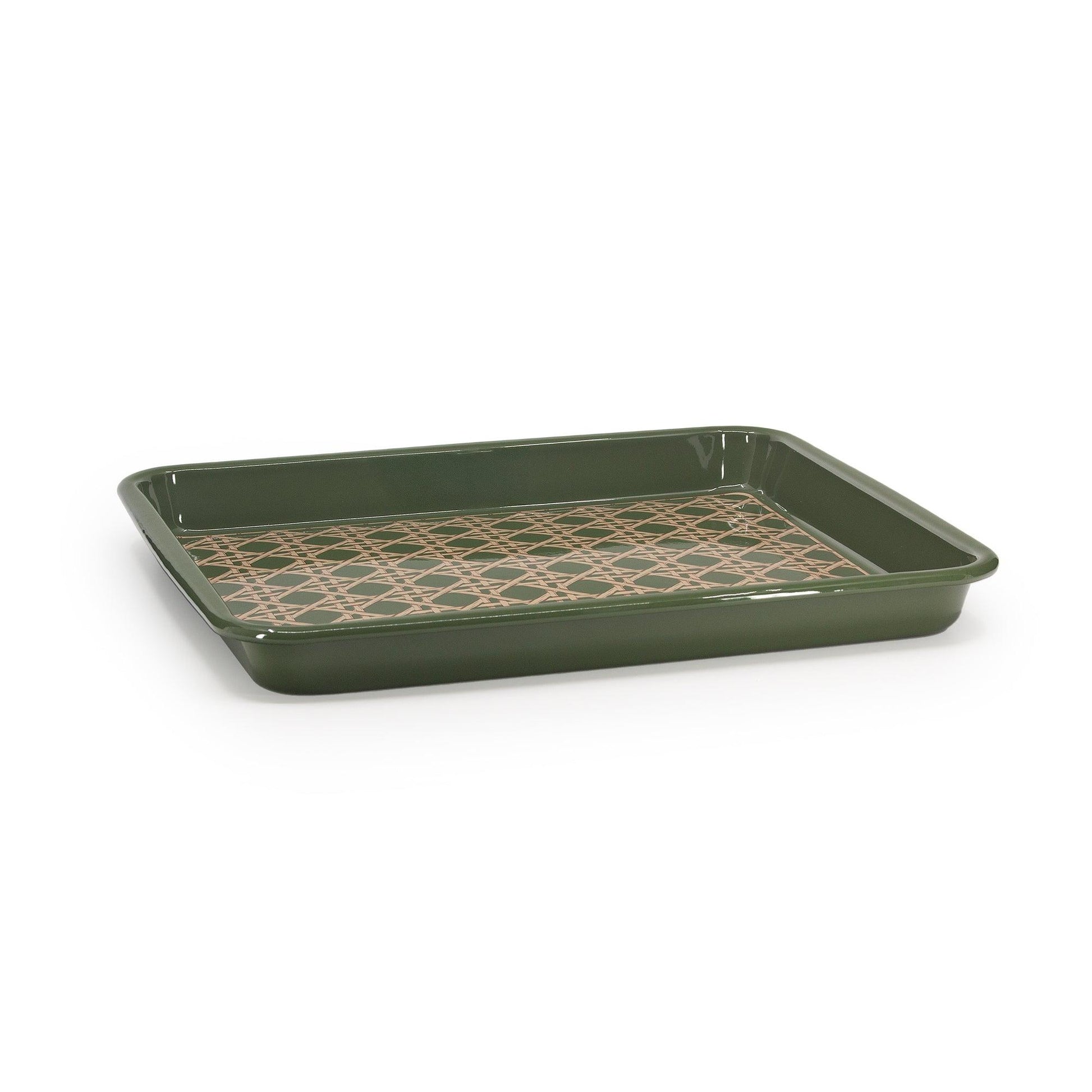 Domino x CCH Wicker Medium Rectangle Tray