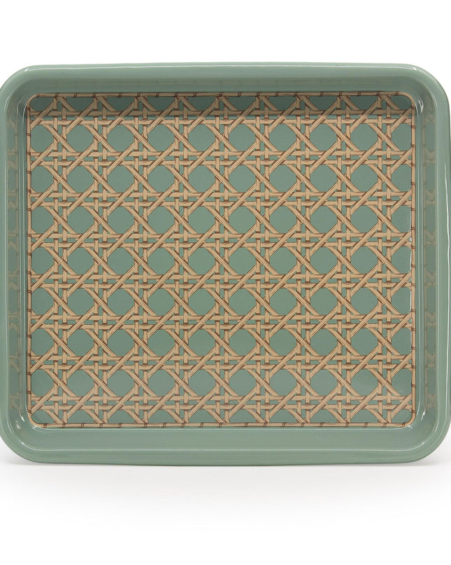 Domino x CCH Wicker Medium Rectangle Tray