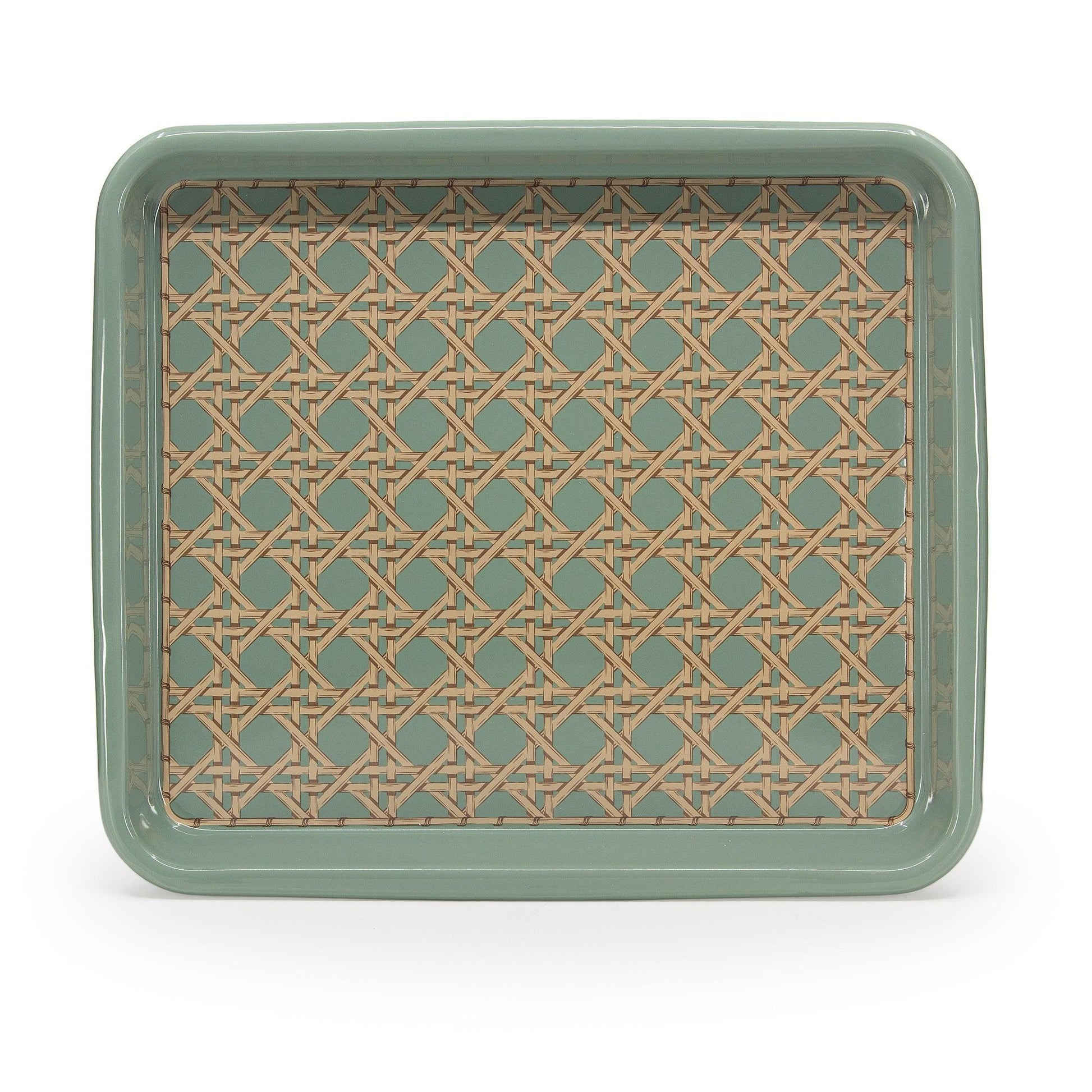 Domino x CCH Wicker Medium Rectangle Tray