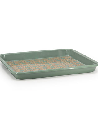 Domino x CCH Wicker Medium Rectangle Tray
