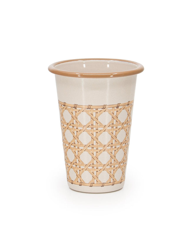 Domino x CCH Wicker 14 oz Tumblers, Set of 4