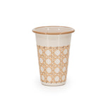 Domino x CCH Wicker 14 oz Tumblers, Set of 4