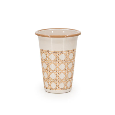 Domino x CCH Wicker 14 oz Tumblers, Set of 4