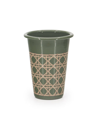 Domino x CCH Wicker 14 oz Tumblers, Set of 4