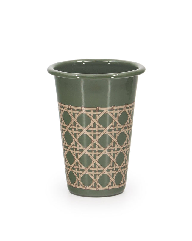 Domino x CCH Wicker 14 oz Tumblers, Set of 4