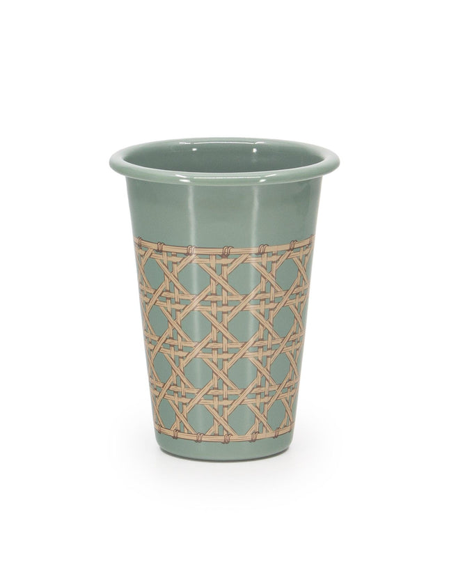 Domino x CCH Wicker 14 oz Tumblers, Set of 4