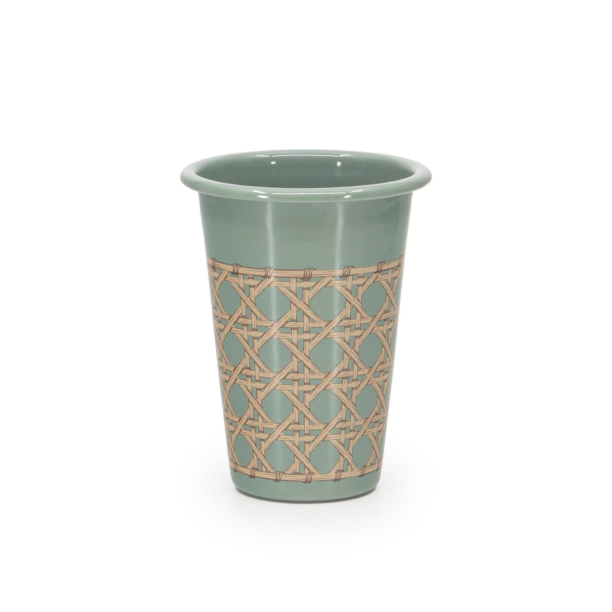 Domino x CCH Wicker 14 oz Tumblers, Set of 4
