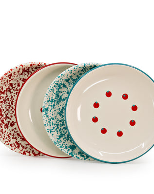 Dan Pelosi x CCH Tomato Coupe Dinner Plates, Set of 2