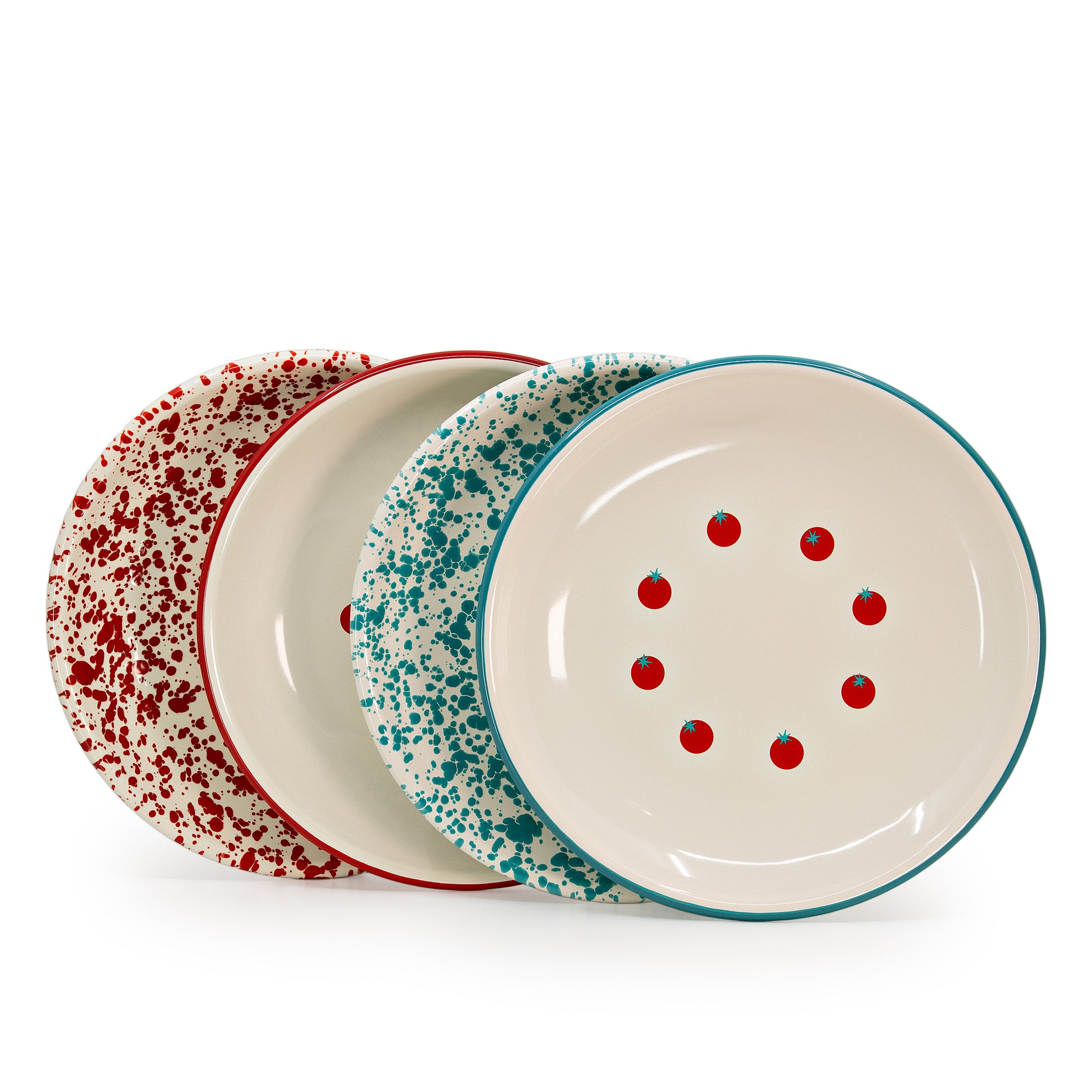 Dan Pelosi x CCH Tomato Coupe Dinner Plates, Set of 2