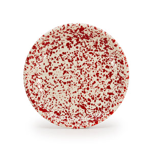 ecomposer-color-red splatter, DP124RMB-2 - Dan Pelosi x CCH Splatter Coupe Dinner Plates, Set of 2, Red Splatter