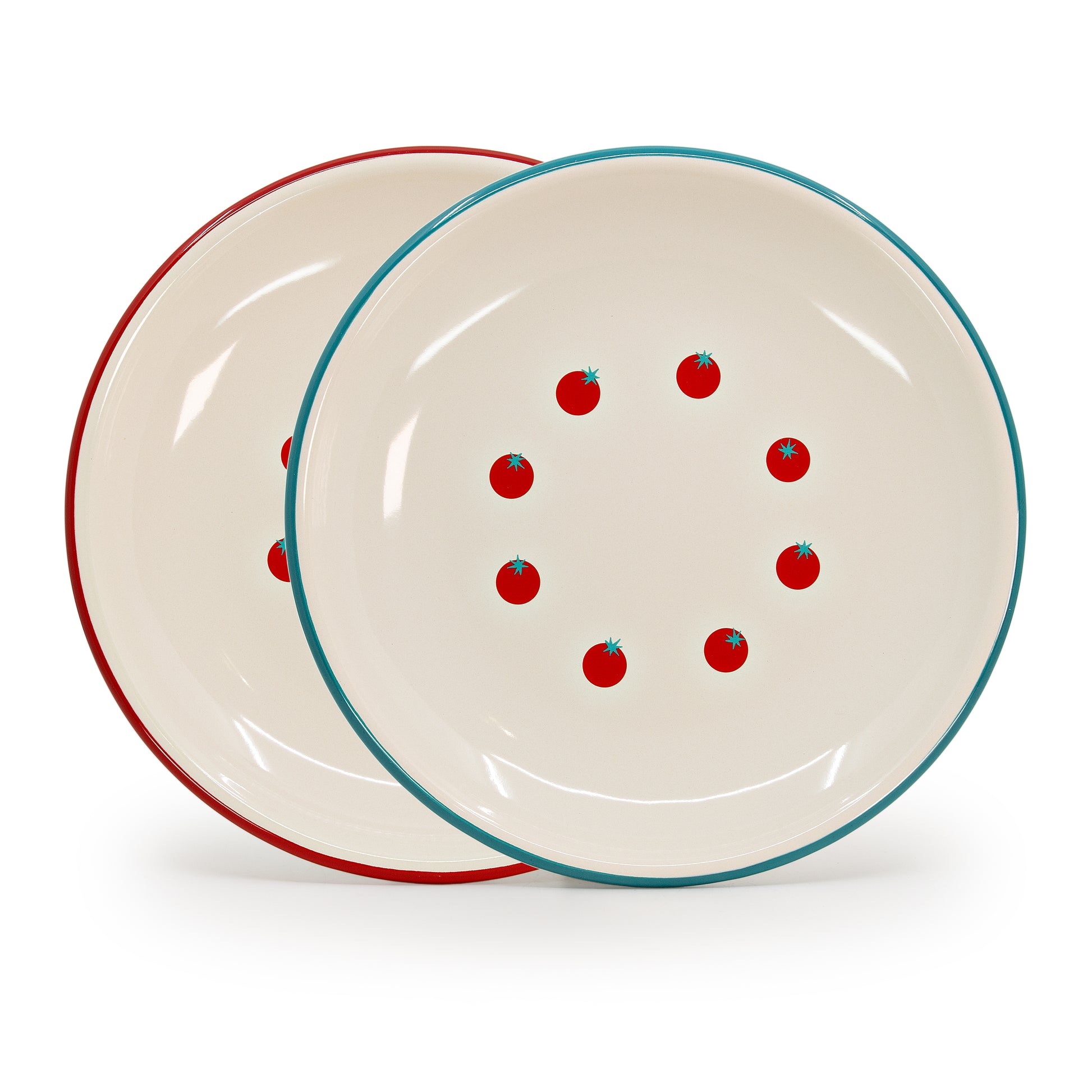 Dan Pelosi x CCH Tomato Coupe Dinner Plates, Set of 2