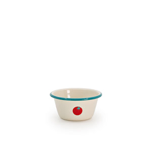 ecomposer-color-turquoise rim, DP170TOMTUR-2 - Dan Pelosi x CCH Tomato Set of 2 Soup Bowls, Turquoise Rim