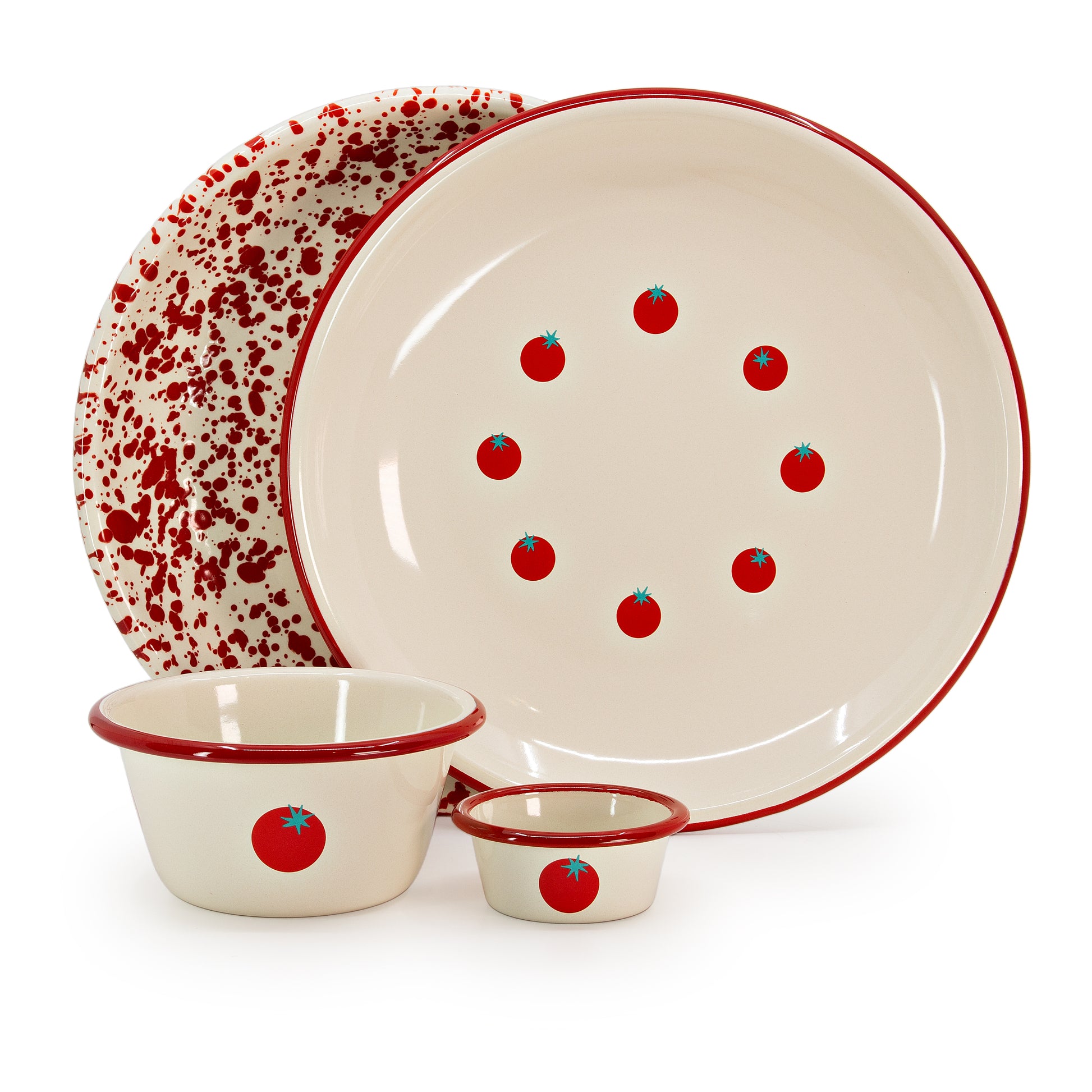 Dan Pelosi x CCH Tomato Coupe Dinner Plates, Set of 2
