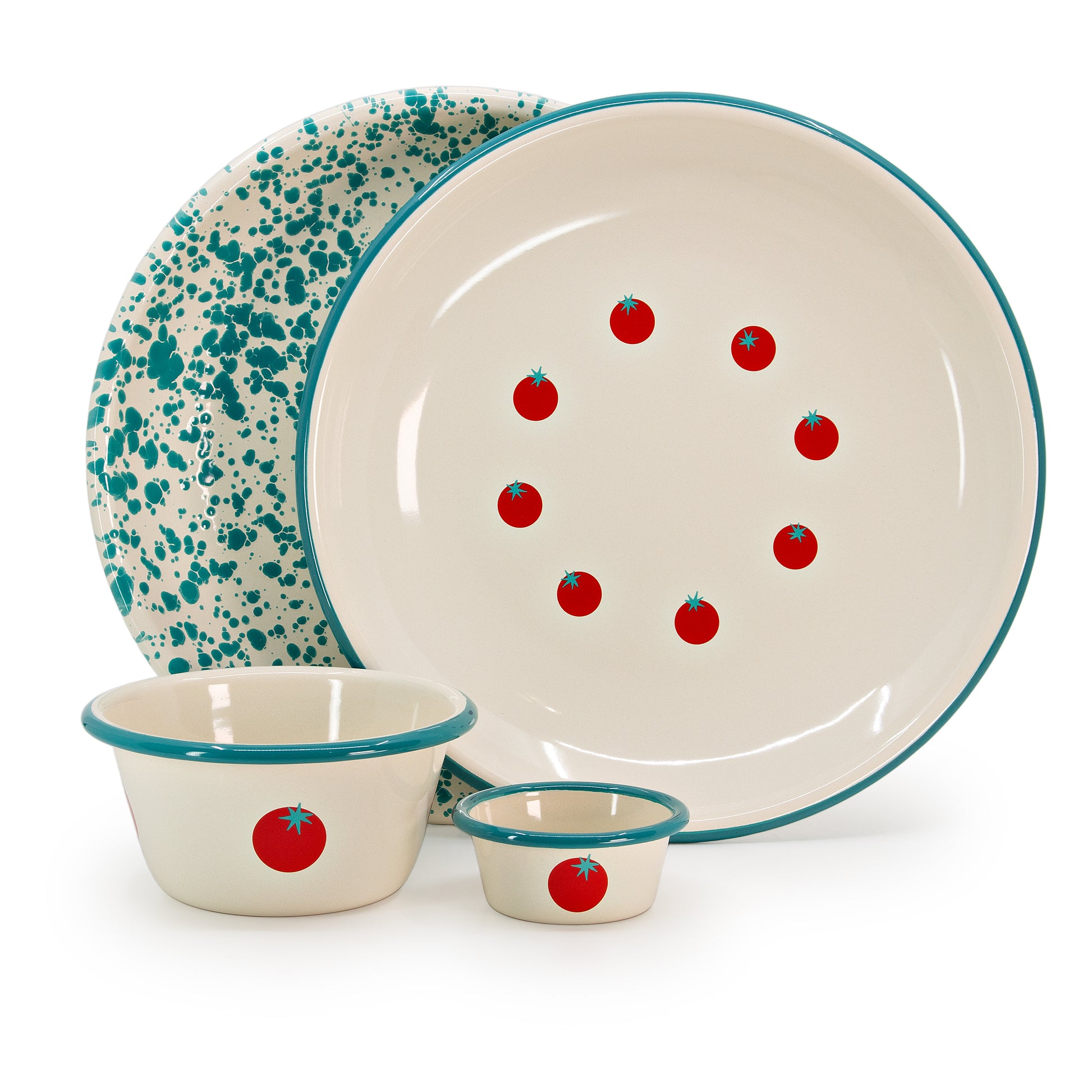 Dan Pelosi x CCH Tomato Coupe Dinner Plates, Set of 2