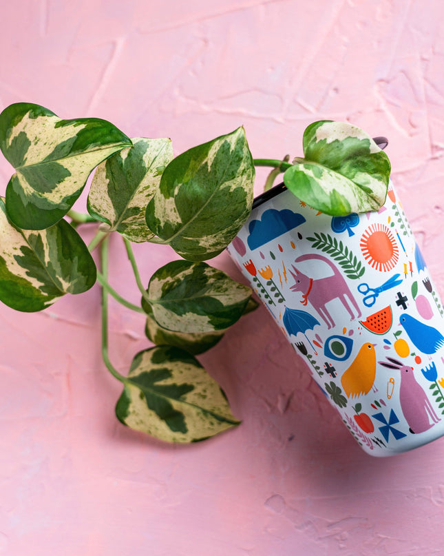 Lisa Congdon x CCH 14 oz Tumbler, Pink Dog