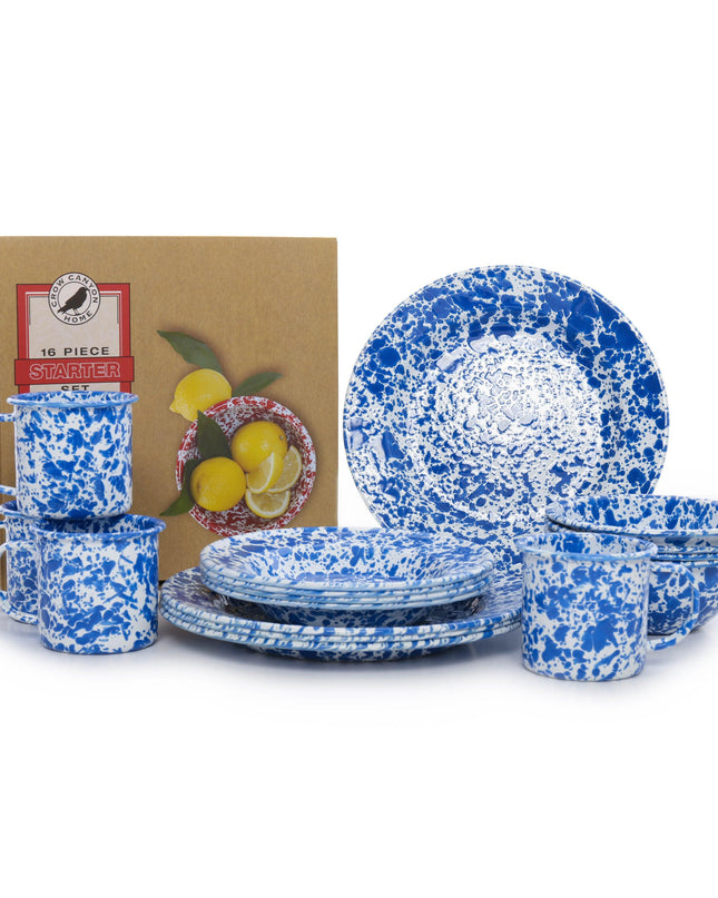 Splatter 16 Piece Dinnerware Set
