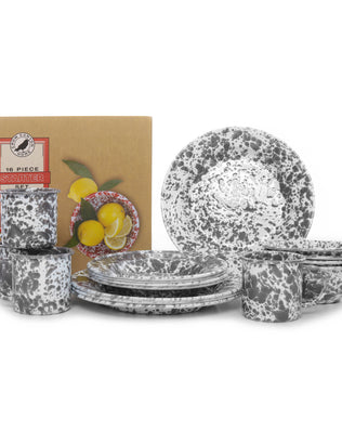 Splatter 16 Piece Dinnerware Set