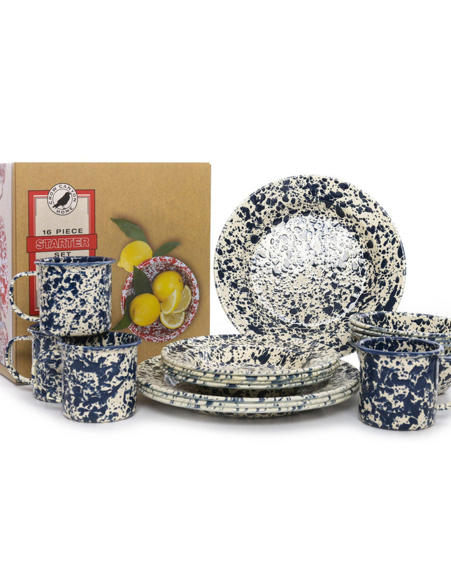 Splatter 16 Piece Dinnerware Set
