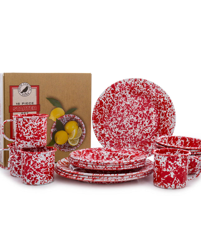 Splatter 16 Piece Dinnerware Set
