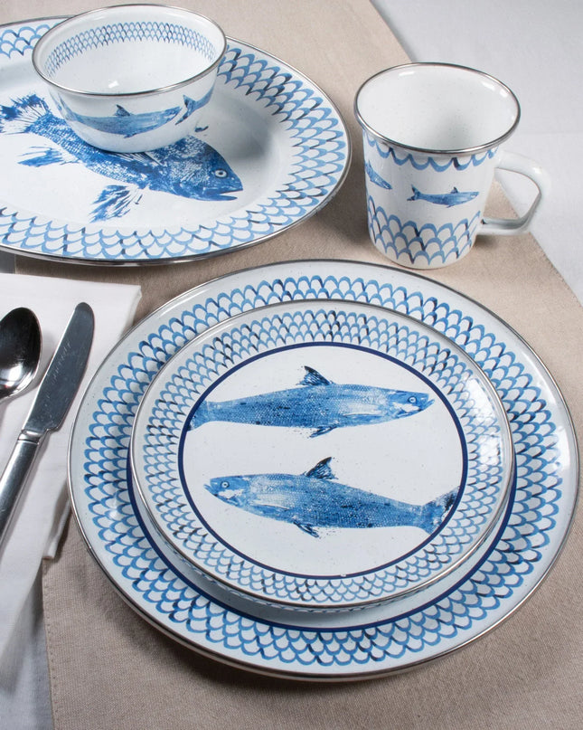 FC37 - Fish Camp Salt & Pepper - Golden Rabbit Enamelware