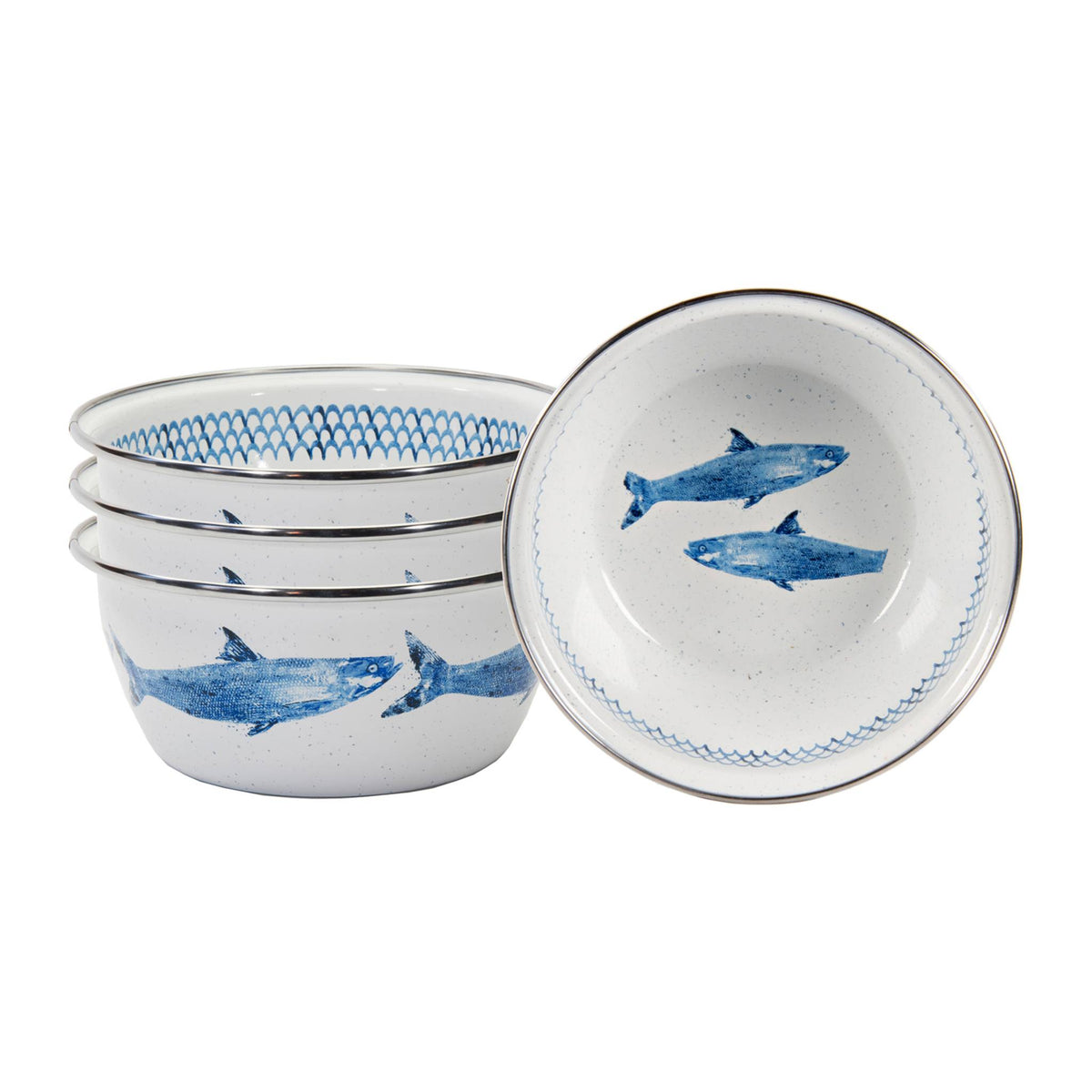 FC61S4 - Fish Camp Salad Bowls - Set of 4  2