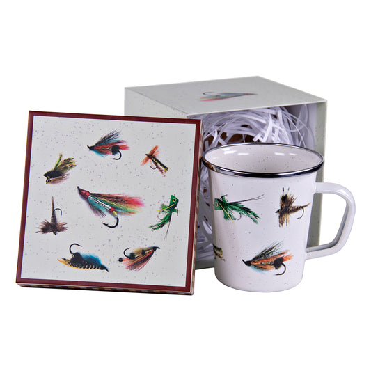 FF86 - Fishing Fly 16 oz Latte Mug Gift Box  2