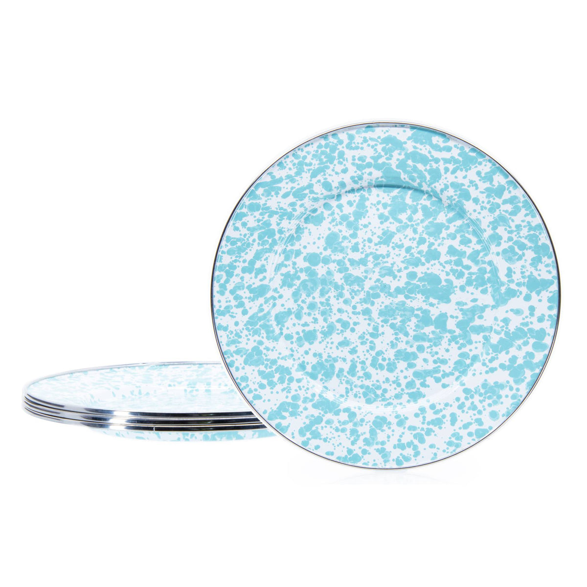 GL07S4 - Sea Glass Swirl Dinner Plates - Set of 4  2
