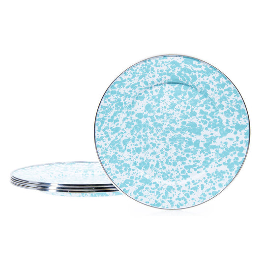 GL07S4 - Sea Glass Swirl Dinner Plates - Set of 4  2