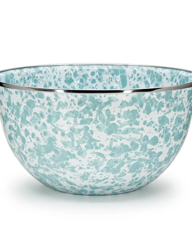 GL89 - Sea Glass Large Salad Bowl - Golden Rabbit Enamelware