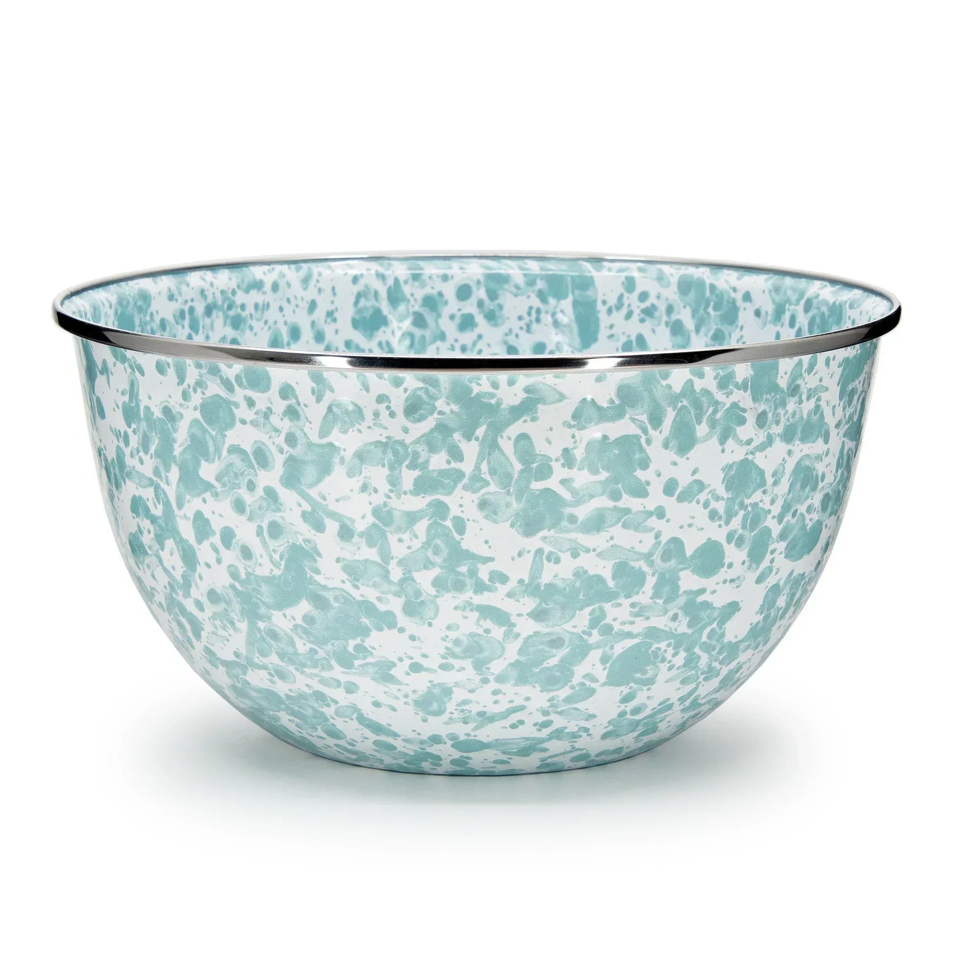 GL89 - Sea Glass Large Salad Bowl - Golden Rabbit Enamelware