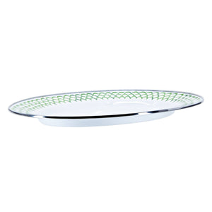 GS06 - Green Scallop Oval Platter  4