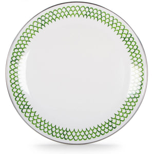 GS36S2 - Green Scallop Chargers - Set of 2  3