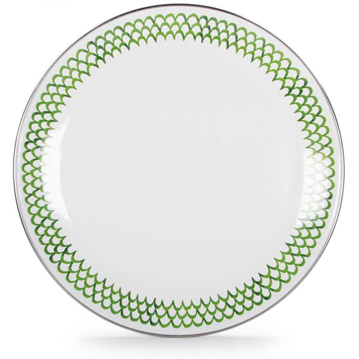 GS36S2 - Green Scallop Chargers - Set of 2  3