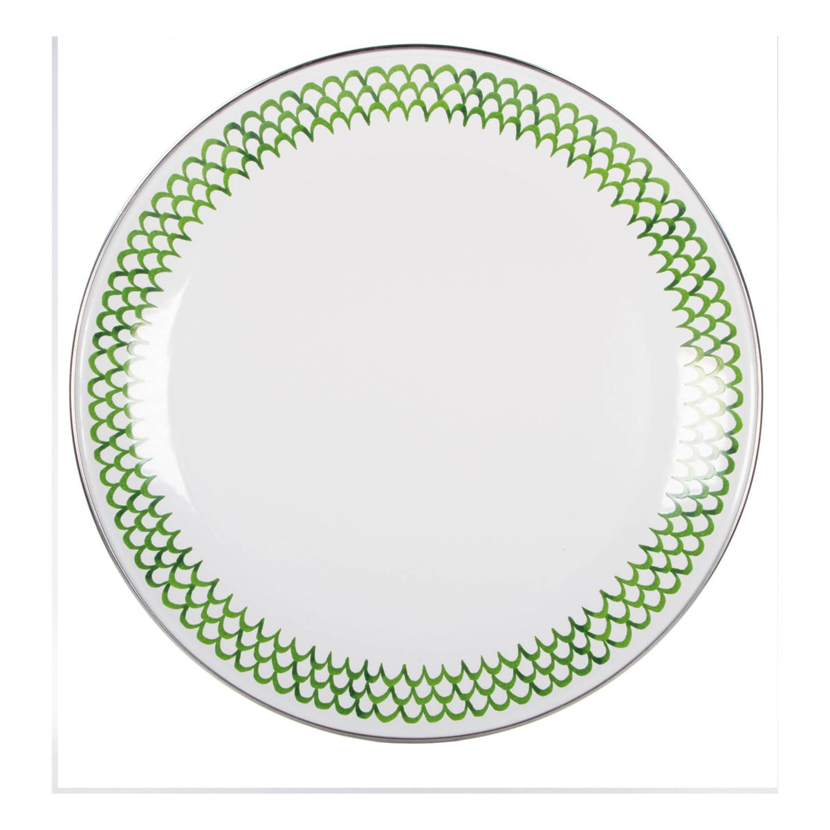 GS36S2 - Green Scallop Chargers - Set of 2  4