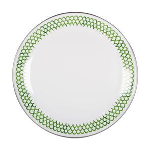 GS56S4 - Green Scallop Dinner Plates - Set of 4  4