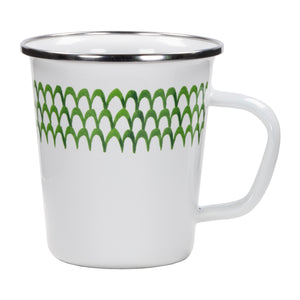 GS66S4 - Green Scallop 16 oz Latte Mugs - Set of 4  5