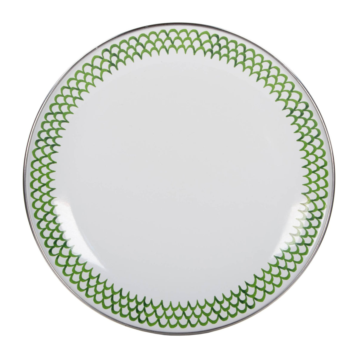 GS69S4 - Green Scallop Sandwich Plates - Set of 4  5