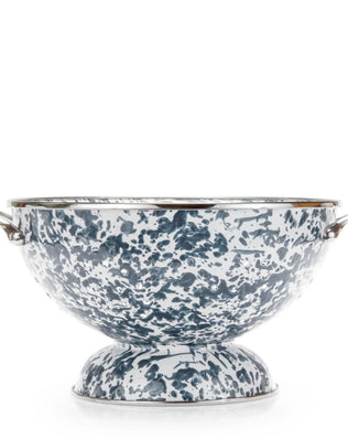 GYCOLS - Grey Swirl Set Of Colanders - Golden Rabbit Enamelware