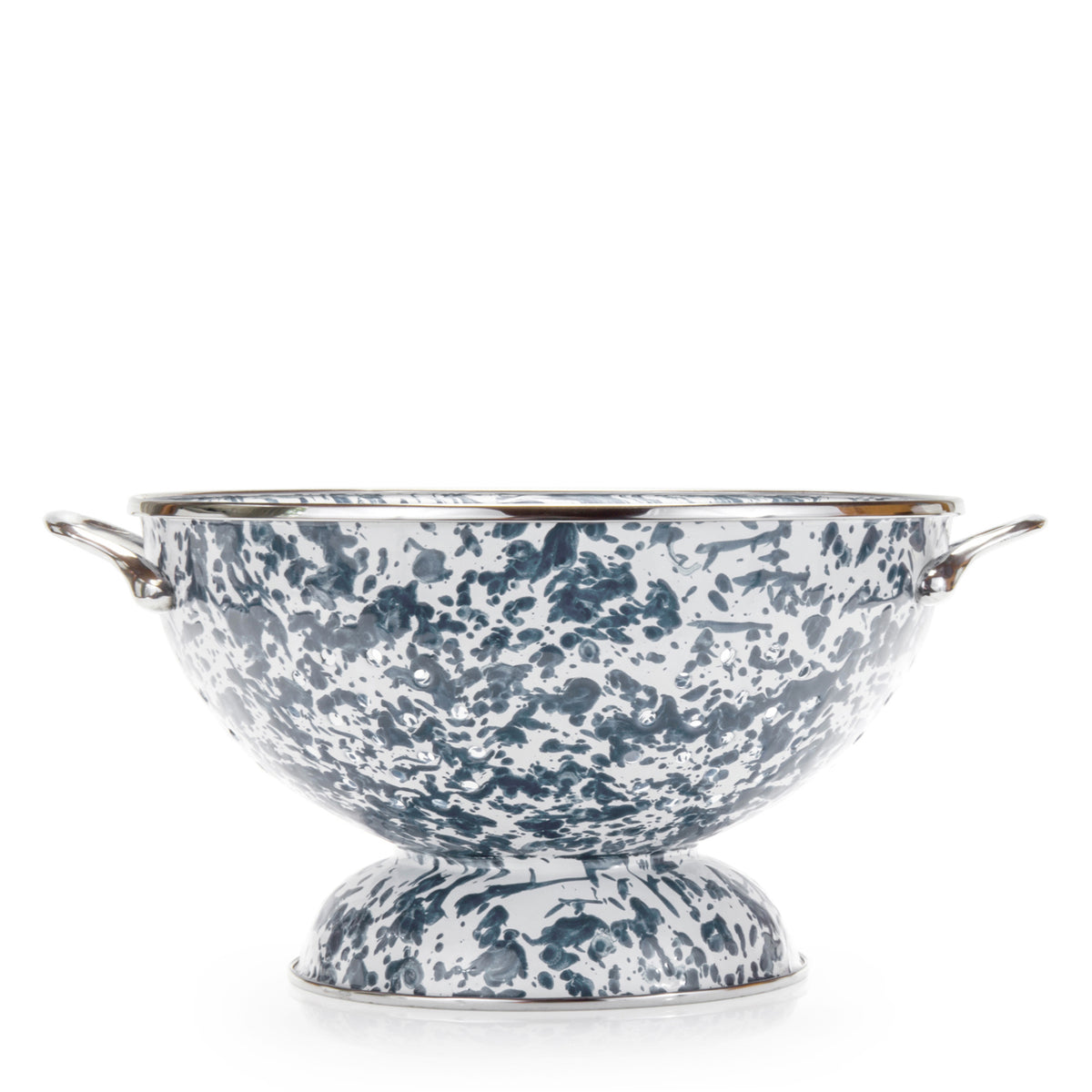 GY25 - Grey Swirl Large Colander  2