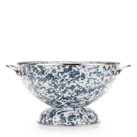 GY25 - Grey Swirl Large Colander  2