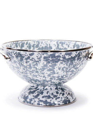 GYCOLS - Grey Swirl Set Of Colanders - Golden Rabbit Enamelware
