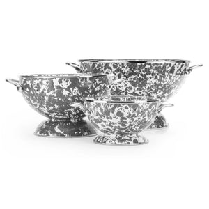 GYCOLS - Grey Swirl Set of Colanders  1