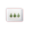 Helmsie x CCH Christmas Trees Small Rectangular Tray, Red Rim