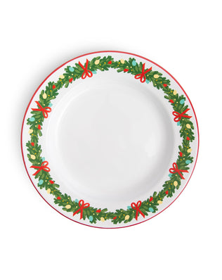 Helmsie x CCH Dinner Plates, Set of 4, Christmas Garland