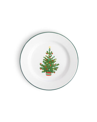 Helmsie x CCH Salad Plates, Set of 4, Christmas Tree